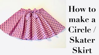 HOW TO MAKE A NO ZIP CIRCLE/SKATER SKIRT ( ALSO LEHENGA )
