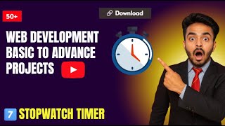 Simple Stopwatch Using HTML, CSS & JavaScript | Beginner-Friendly Project