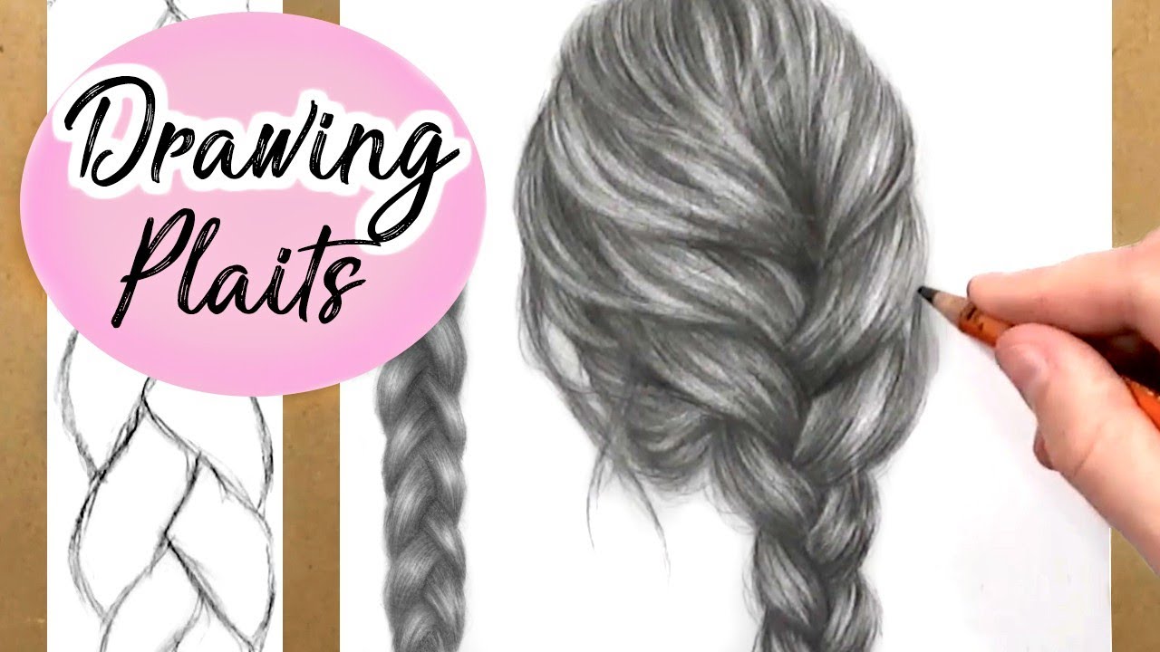 How To Draw Hair In A Braid