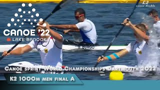 K2 1000m men final A Canoe sprint World Championships Dartmouth 2022