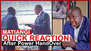 Matiangi's Quick Reaction After Uhuru Hand Over Power to Ruto| news 54