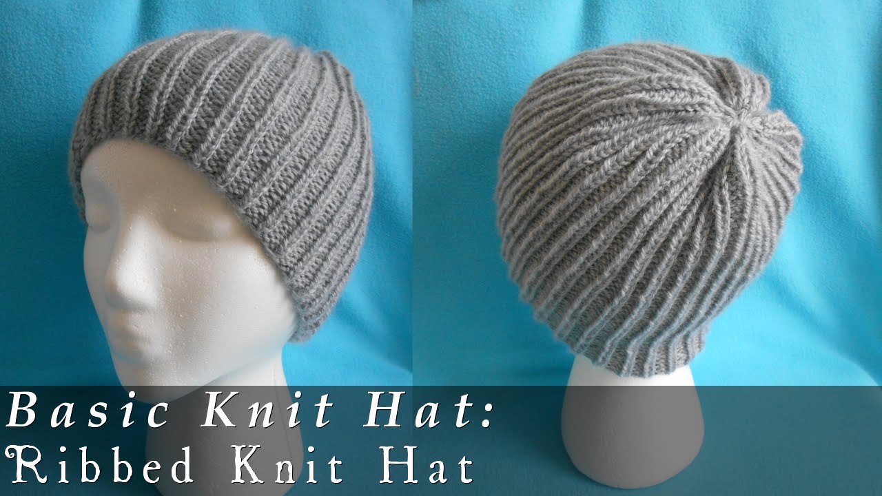 Basic Ribbed Beanie Knit Youtube