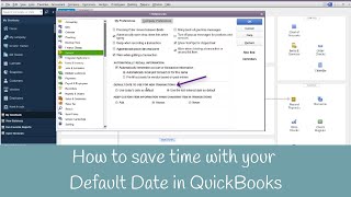 How to save time with your Default Date in QuickBooks