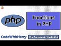 Functions in Php | PHP Tutorial #16