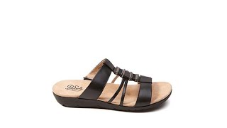 PureSole Jamie Leather Slide Sandal