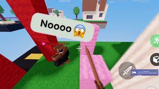 Outplaying on mobile be like?! 😱🤯✨(roblox bedwars)