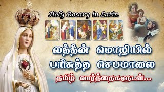 லத்தீன் மொழியில் பரிசுத்த செபமாலை || தமிழ் வார்த்தைகளுடன் || Rosary in Latin || 16.01.2025