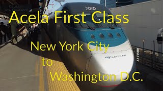 Acela First Class from New York to Washington