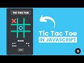Build Tic Tac Toe With HTML, CSS & JavaScript - Tutorial