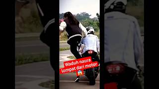 Waduh Naura lompat dari motor ‼️