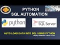 Auto Export Data into Excel from SQL using Python Pyodbc | Python SQL Automation |Task Scheduler #16