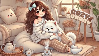 Cozy Sunday | Dreamy Lofi to Relax \u0026 Unwind 🐶☕✨😊