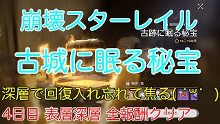 【崩壊スターレイル】古城に眠る秘宝 4日目 表層探索と深層探索 全報酬クリア