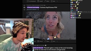 xQc Reacts to Corinna Kopf Knows POV