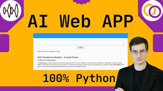 Build an AI Chat Web App with 100% Python (easy tutorial)