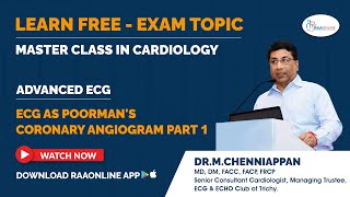 Master Class in Cardiology | Advanced ECG | ECG as Poorman's Coronary Angiogram Part 1 | Raaonline