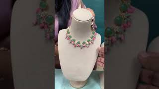 LIVE: Exclusive Gold Emerald Coral Chains and Choker Collection at Krishna Pearls