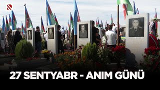 27 sentyabr - Anım günü - Vətəndaşlar İkinci Şəhidlər Xiyabanını ziyarət edir