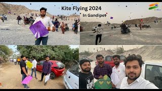 Kite Flying | Gandipet | Kite festival |Sankranthri 2024|Kite Cutting ||26Jan Happy Republic Day|Hyd