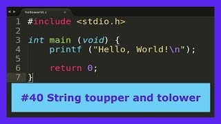 C Tutorial #40 - String toupper and tolower