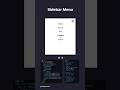 Sidebar Menu with HTML and CSS #coding #viralvideo