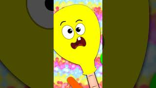Colorful Balloon Finger Family #shorts #kidssong #nurseryrhymes #kidsvideo #hooplakidz