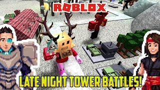 Roblox: LATE NIGHT TOWER BATTLES! Cars for Kids!