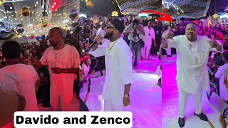 Davido and Cubana Chief Priest Shutdown Zenco Mother Funeral in Anambra after Giving 47 Cows