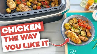 Chicken Traybake in the MEGAZONE Ninja Flexdrawer