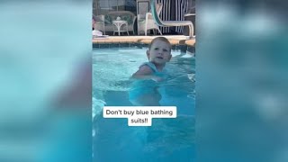 Swim instructor mom warns parents not to buy blue swimsuits for kids