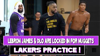 Lakers Practice! Lebron James & D’Angelo Russel are locked in for first game vs Nuggets