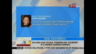 BT: SolGen Jose Calida, tinawag na \