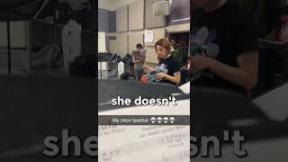 This choir teacher teaches with a nerf gun 😲 #shorts #fyp #funny