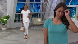 H by Halston Donegal Knit Scoop-Neck Top on QVC