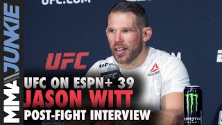 Jason Witt discusses bloody beating of overweight foe | UFC on ESPN+ 39 post-fight interview
