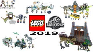 lego jurassic world fallen kingdom compilation of all sets