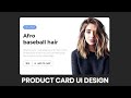CSS Creative Product Card UI Design | E commerce Card Using Html5 & CSS3 | Code4Education 2020