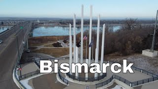 Bismarck, North Dakota | Drone \u0026 Drive | Liberty Memorial Bridge