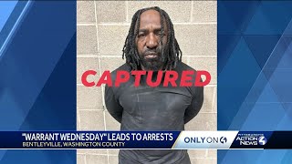 'Warrant Wednesday' leads to arrests in Washington County