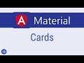 Angular Material Tutorial - 16 - Cards