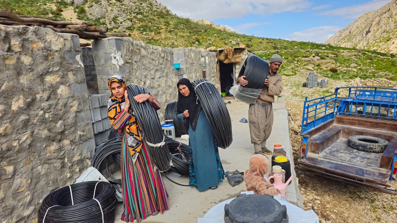 A Documentary About Piping Water To A Nomadic House A Documentary