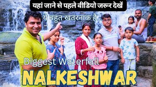 Biggest Waterfall In Gwalior || Nalkeshwa Waterfall || Nalkeshwar Mahadev Mandir