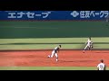 岩本久重をサードゴロに抑える慶大 渡部淳一（慶応・3年） 【6大学野球 早慶戦2021年10月30日】