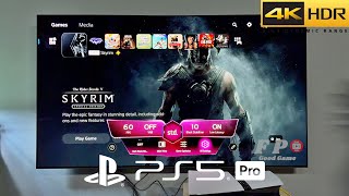 Skyrim PS5 Pro Gameplay With LG Oled TV 4K  60FPS