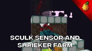 How To Make An Efficient Sculk Sensor And Shrieker Farm