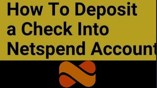How to deposit checks into Netspend account