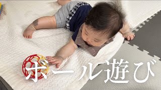 【成長記録】生後6ヶ月👶🏻ボール遊びが上手になりました⚽️