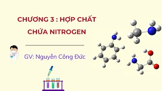 CHƯƠNG 3 HỢP CHẤT CHỨA NITROGEN - BÀI 8 AMINE HÓA HỌC 12 | GV NGUYỄN CÔNG ĐỨC