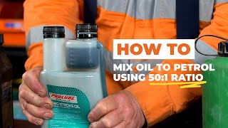 How to Correctly Mix Oil and Petrol for 2 Stroke Engines (50:1 Ratio) | Minute with Marty