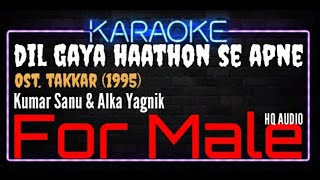 Karaoke Dil Gaya Haathon Se Apne ( For Male ) - Kumar Sanu & Alka Yagnik Ost. Takkar (1995)